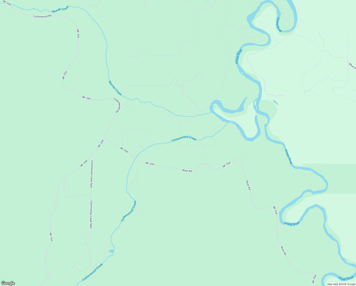 map of restaurants, bars, coffee shops, grocery stores, and more near 1569 Tanglewood Drive in Priest River