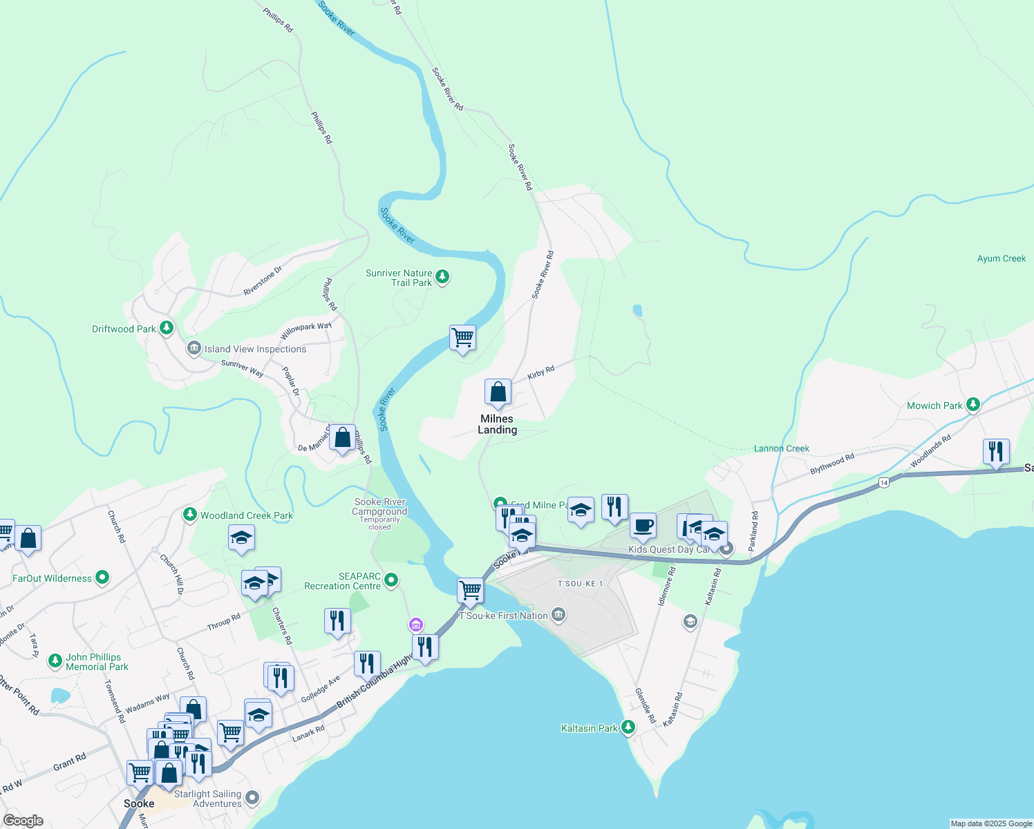 2357 Sooke River Road, Sooke BC Walk Score
