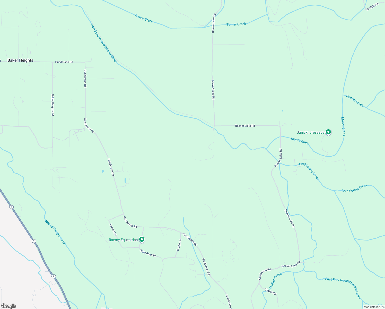 map of restaurants, bars, coffee shops, grocery stores, and more near 14664 Beaver Lake Road in Mount Vernon