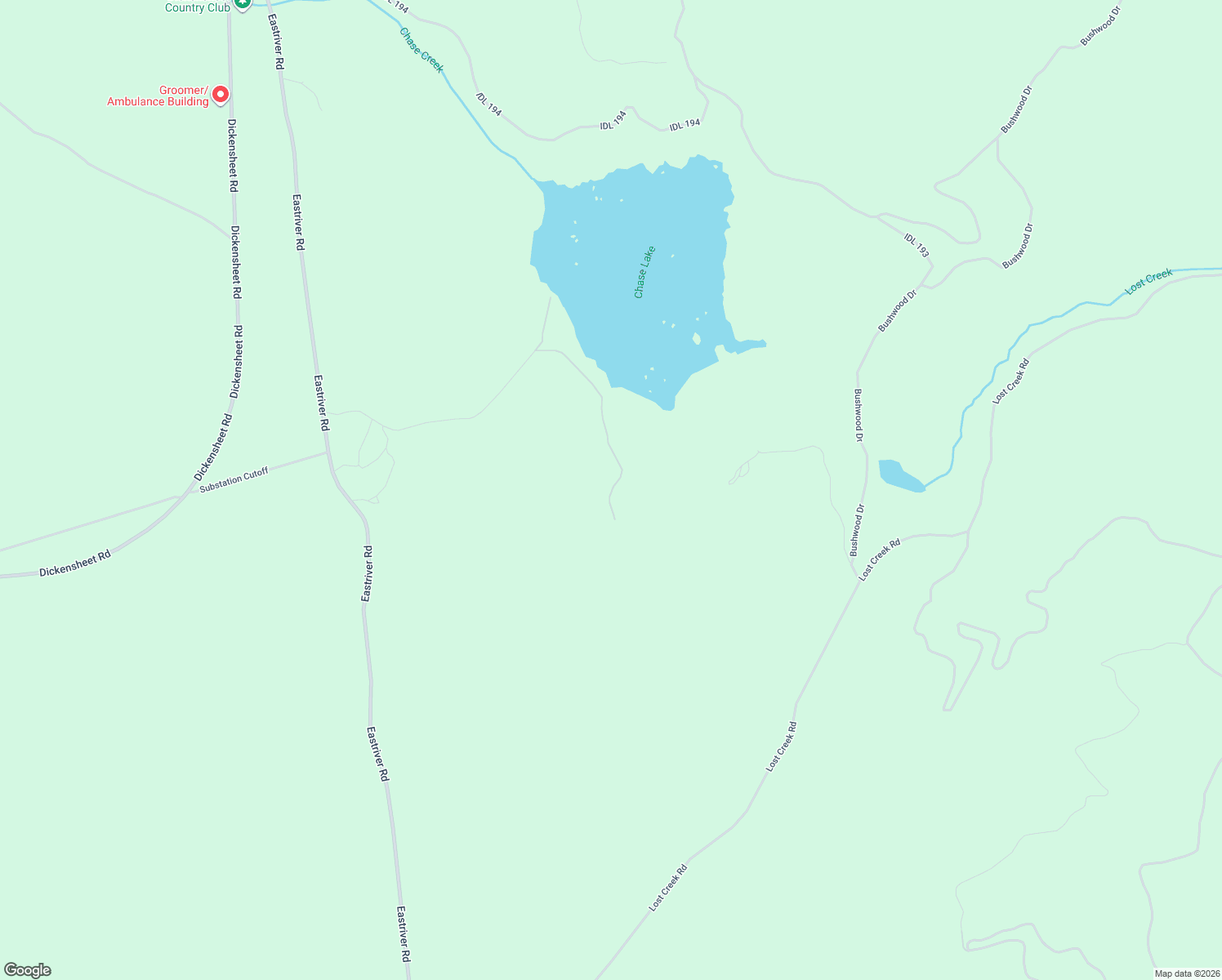 map of restaurants, bars, coffee shops, grocery stores, and more near 937 Chase Lake Road in Coolin