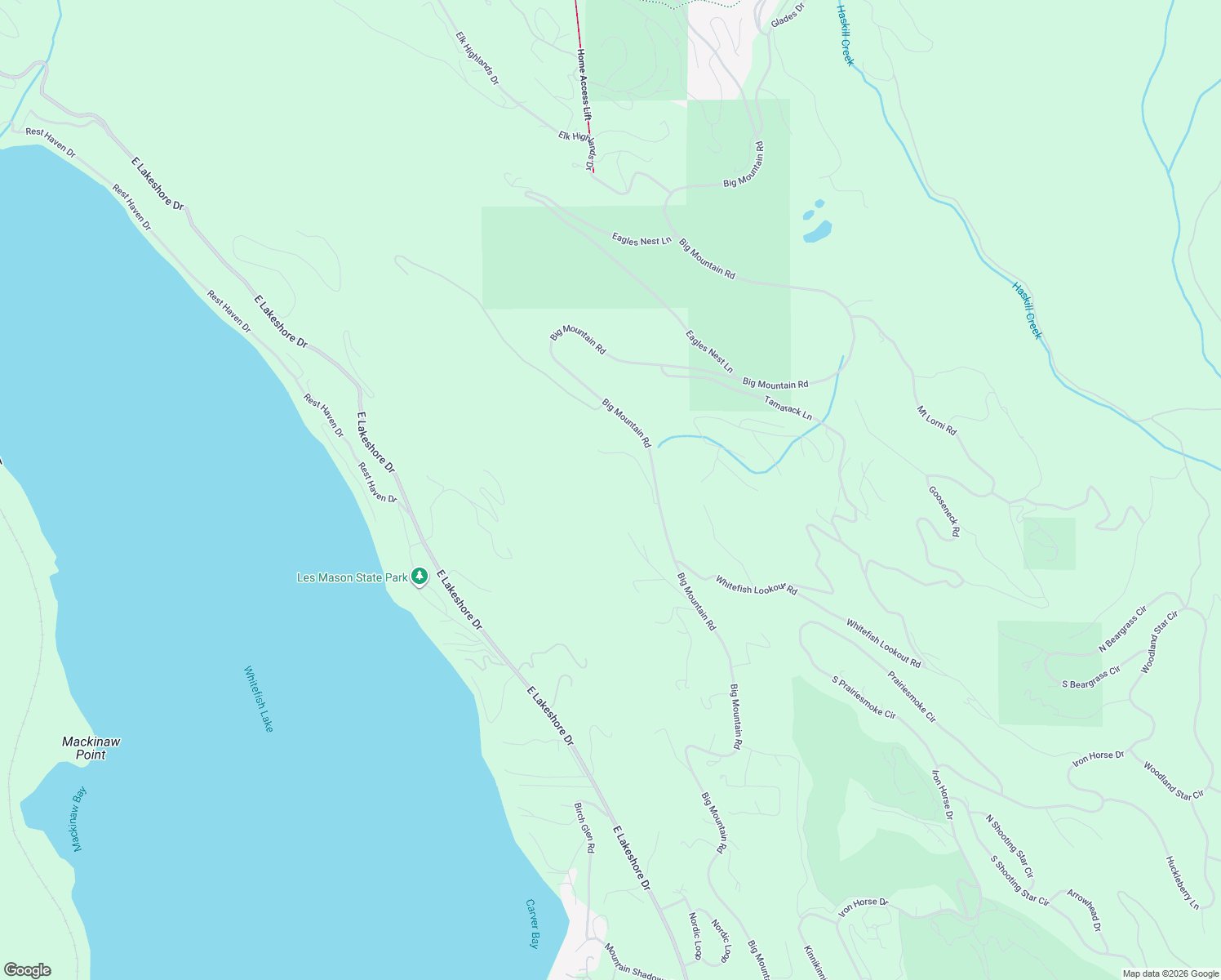 map of restaurants, bars, coffee shops, grocery stores, and more near in Whitefish