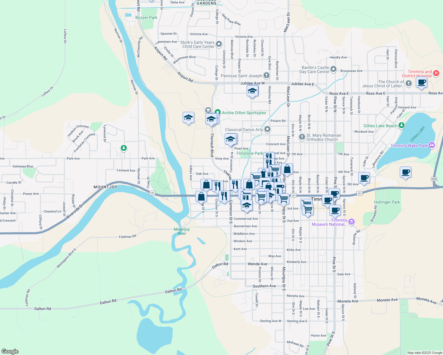 86 Avenue Road, Timmins ON Walk Score