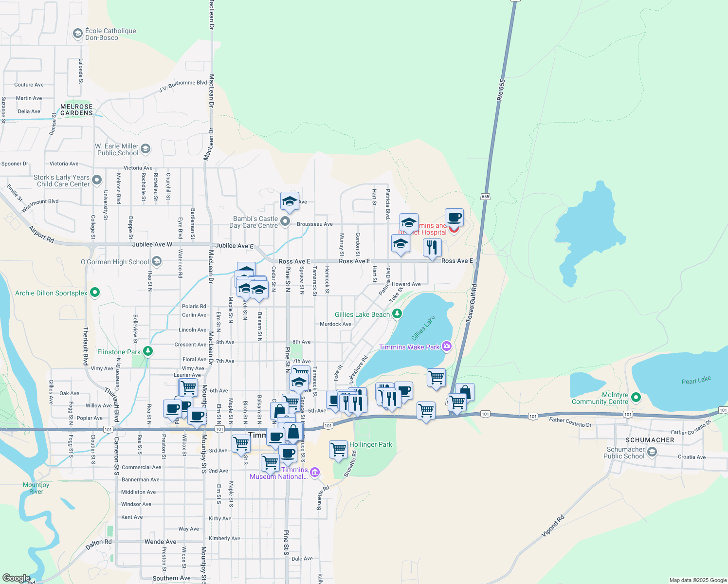 400 Hart Street, Timmins ON Walk Score