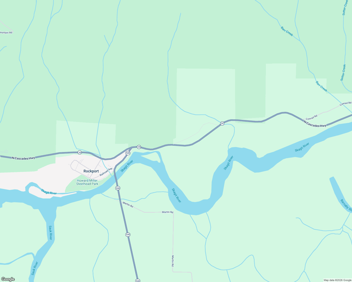 map of restaurants, bars, coffee shops, grocery stores, and more near 53493 Shular Road in Rockport