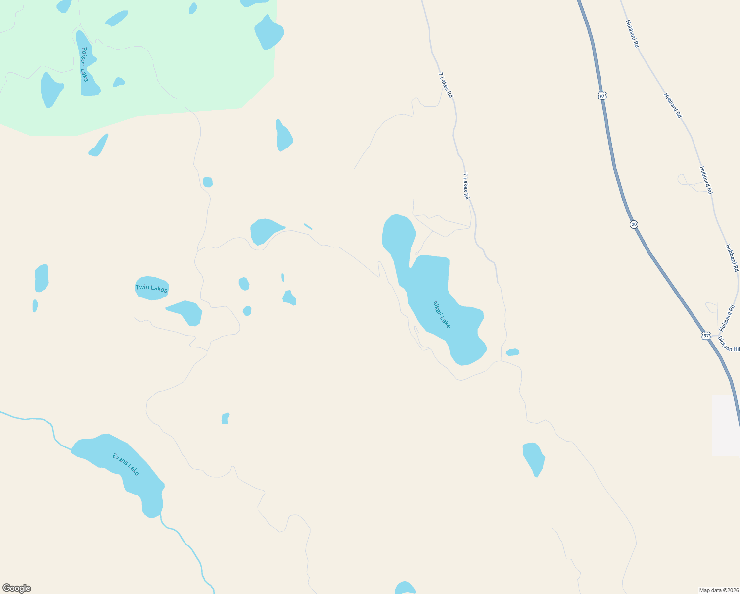 map of restaurants, bars, coffee shops, grocery stores, and more near 58 Alkali Cutoff Road in Riverside