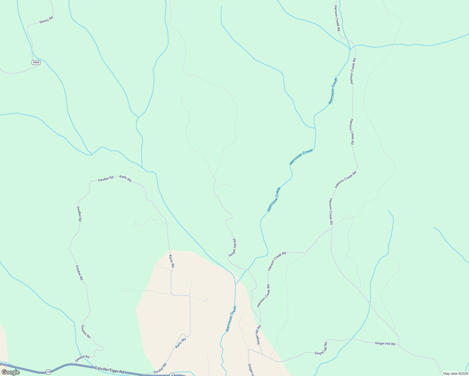 map of restaurants, bars, coffee shops, grocery stores, and more near 961G Seigel Hill Road in Colville