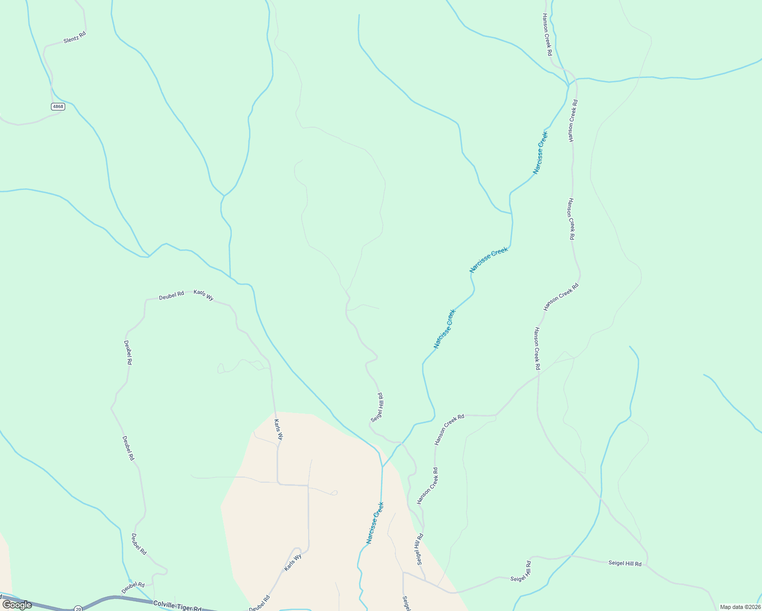 map of restaurants, bars, coffee shops, grocery stores, and more near 961G Seigel Hill Road in Colville