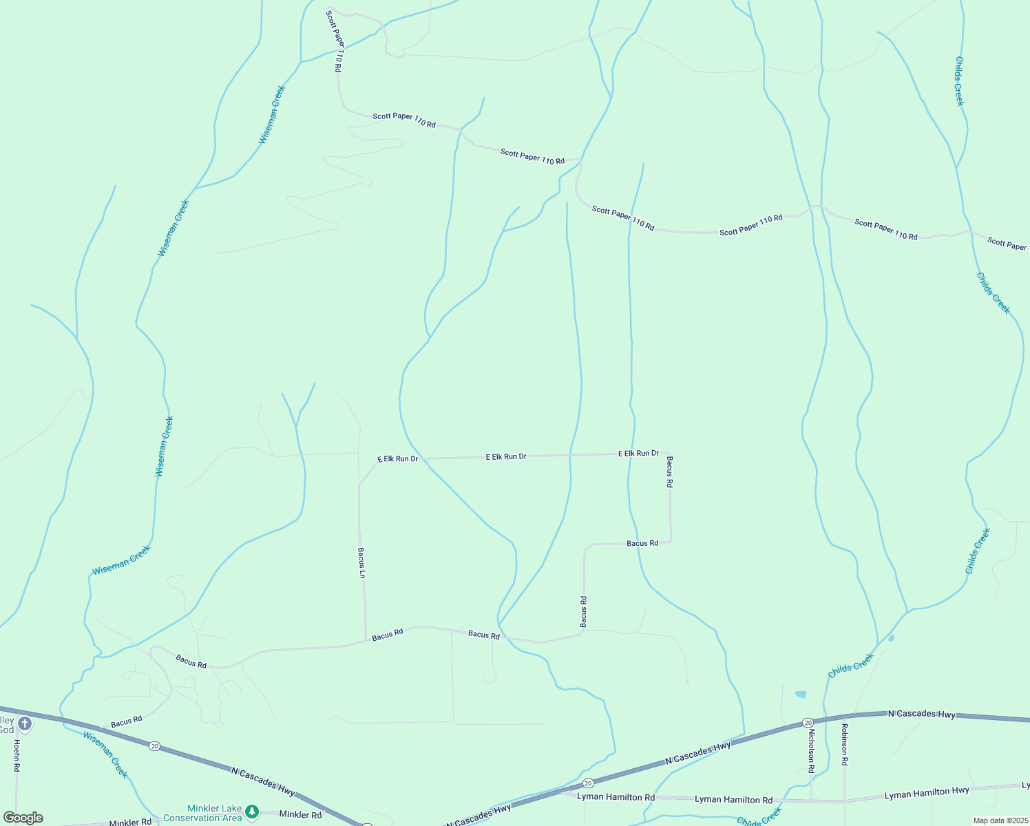 map of restaurants, bars, coffee shops, grocery stores, and more near 29493 East Elk Run Drive in Sedro-Woolley