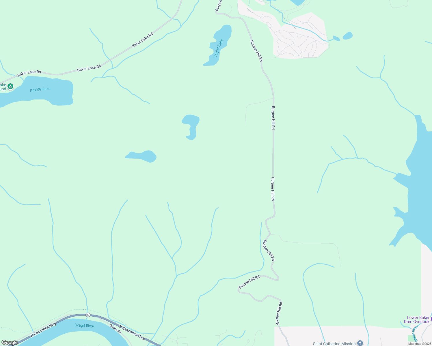 map of restaurants, bars, coffee shops, grocery stores, and more near 5876 Burpee Hill Road in Concrete