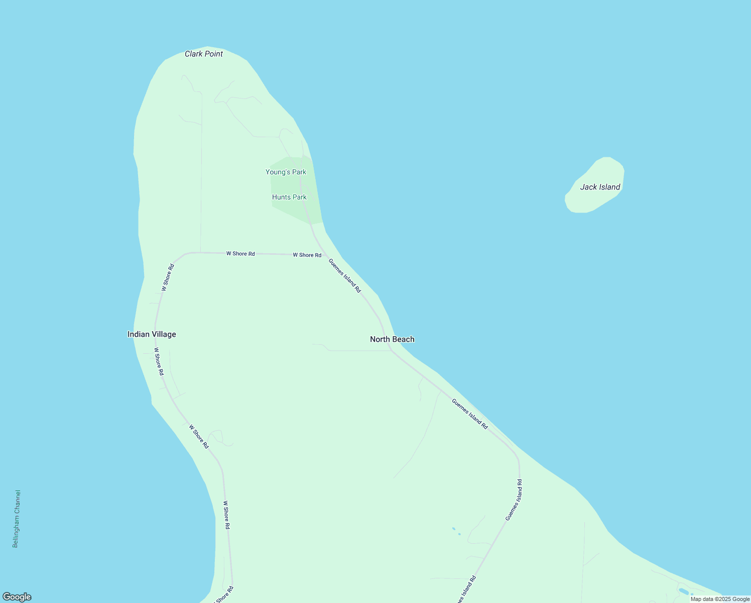map of restaurants, bars, coffee shops, grocery stores, and more near 4829 Guemes Island Road in Anacortes