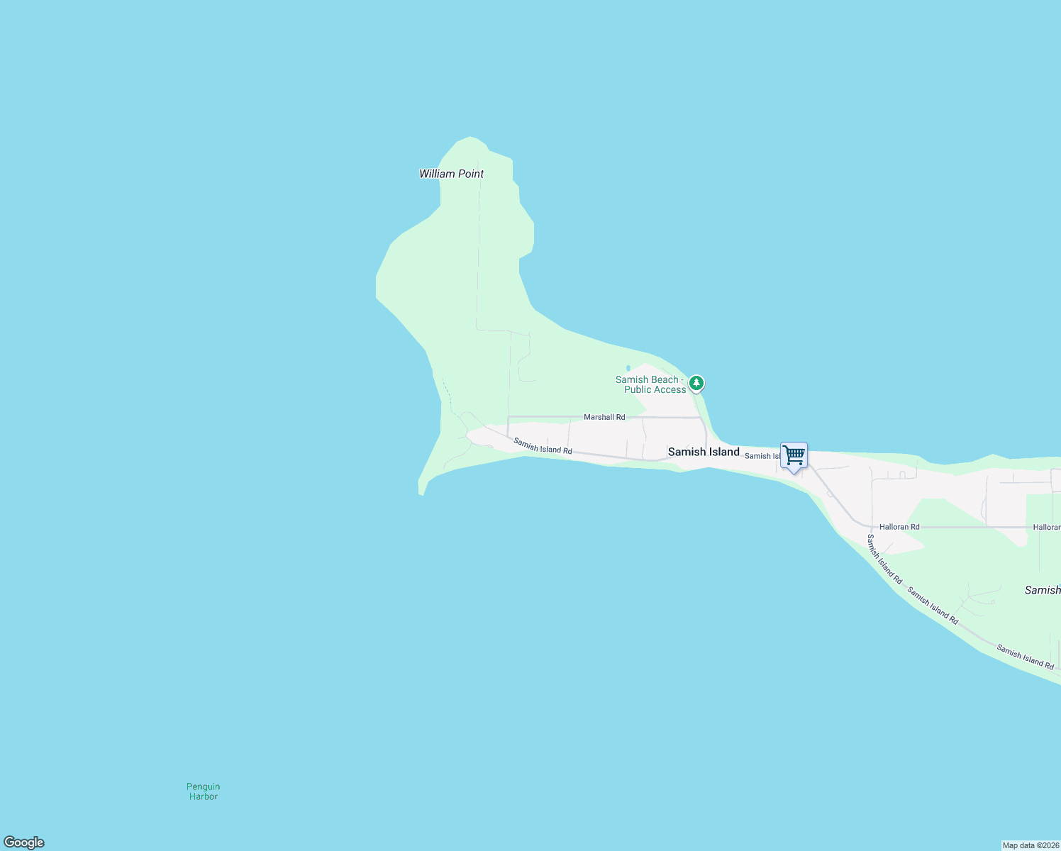 map of restaurants, bars, coffee shops, grocery stores, and more near 9062 Marshall Road in Bow