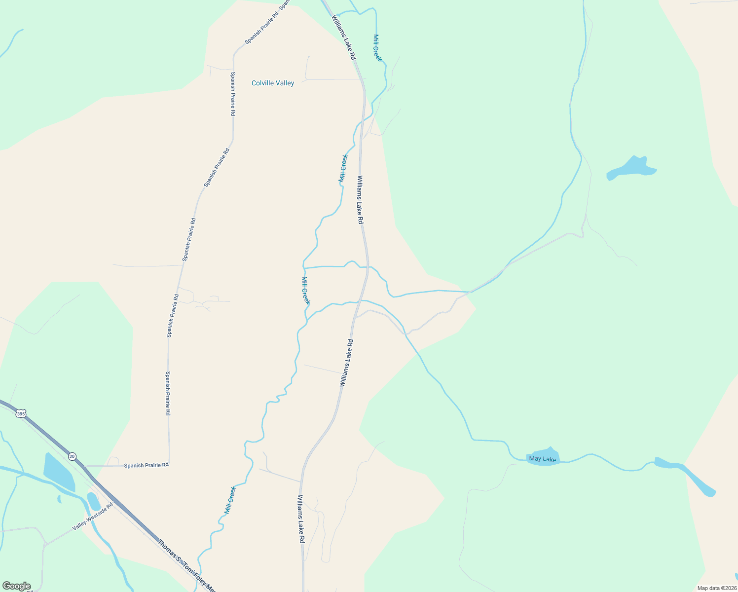 map of restaurants, bars, coffee shops, grocery stores, and more near 386 Williams Lake Road in Colville