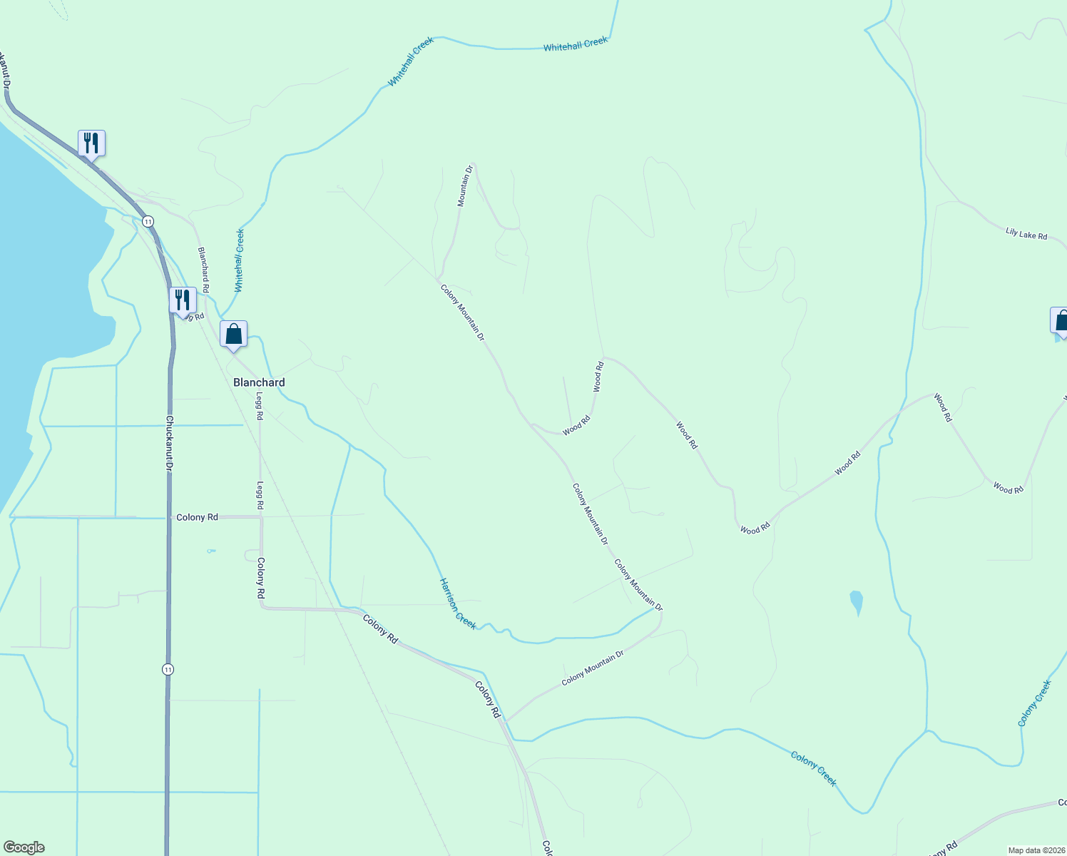 map of restaurants, bars, coffee shops, grocery stores, and more near 3860 Colony Mountain Drive in Bow
