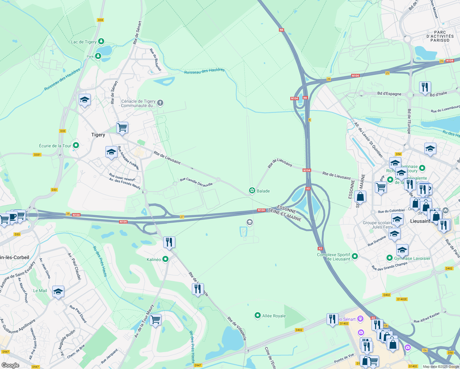 route-de-lieusaint-tigery-idf-walk-score