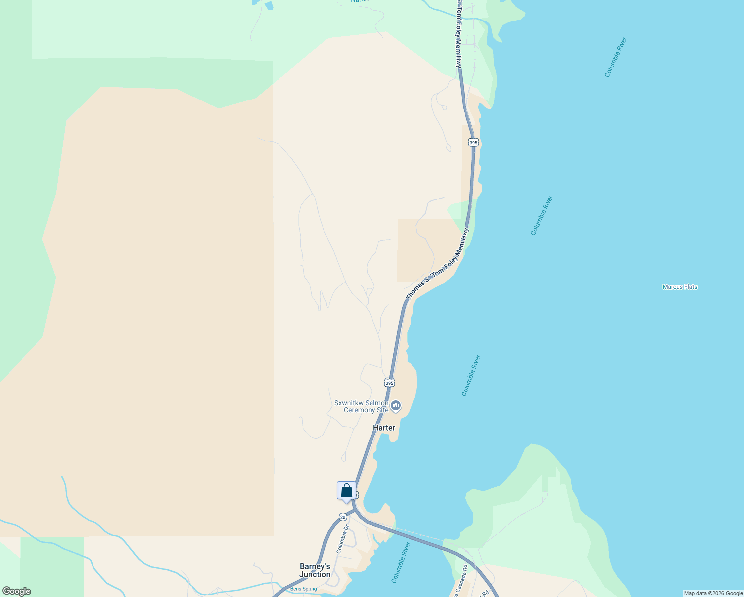 map of restaurants, bars, coffee shops, grocery stores, and more near 4058-4138 Kifer Road in Kettle Falls