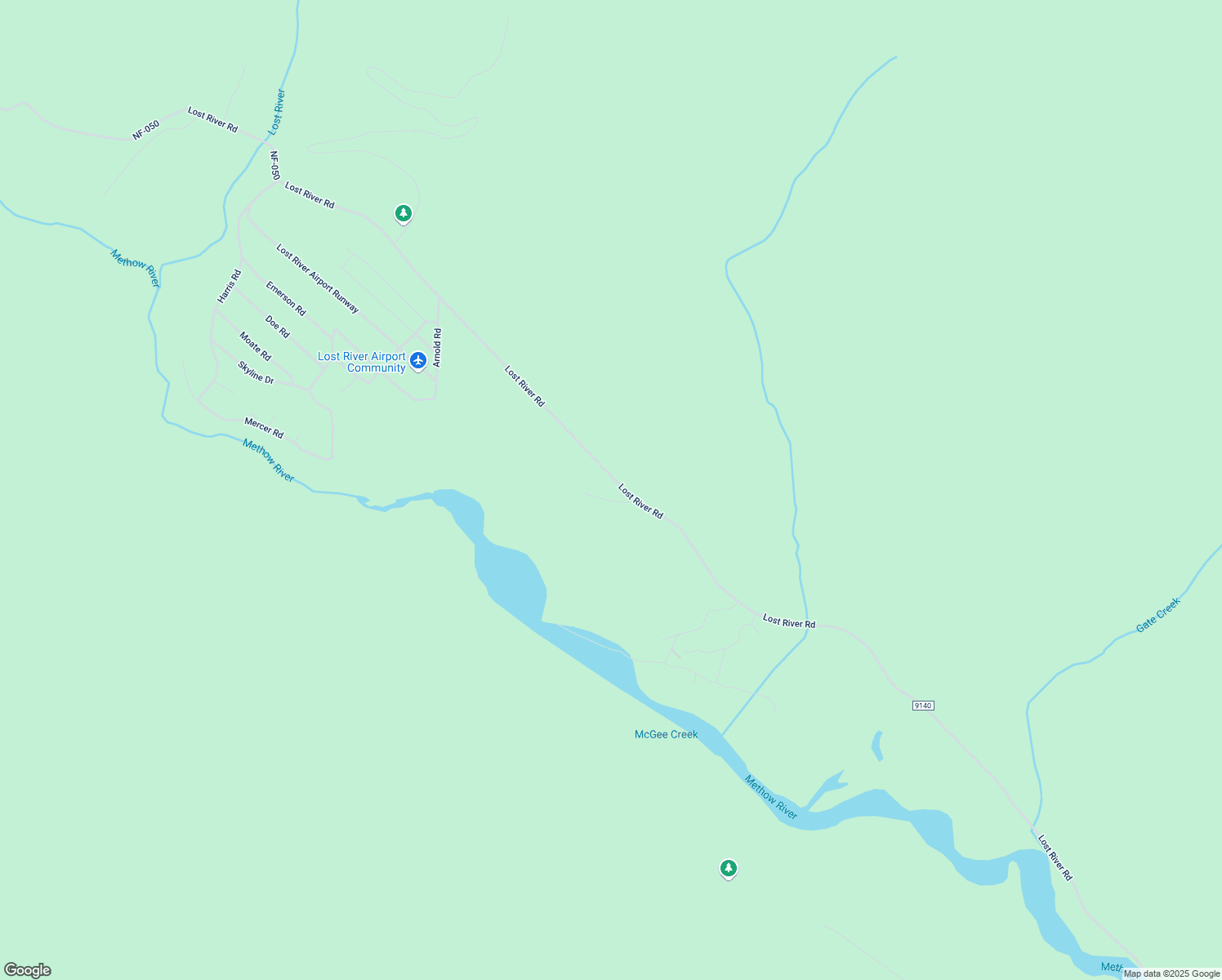 map of restaurants, bars, coffee shops, grocery stores, and more near 565 Lost River Road in Okanogan County