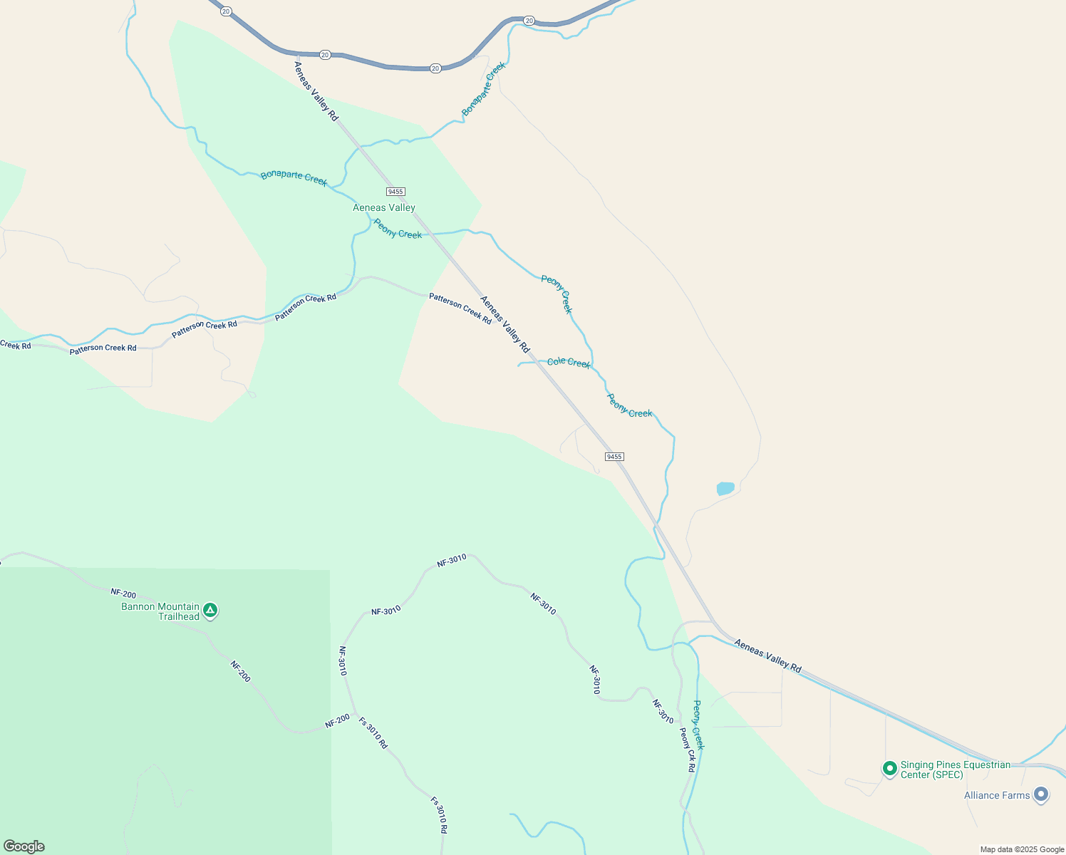 map of restaurants, bars, coffee shops, grocery stores, and more near 118 Aeneas Valley Road in Tonasket