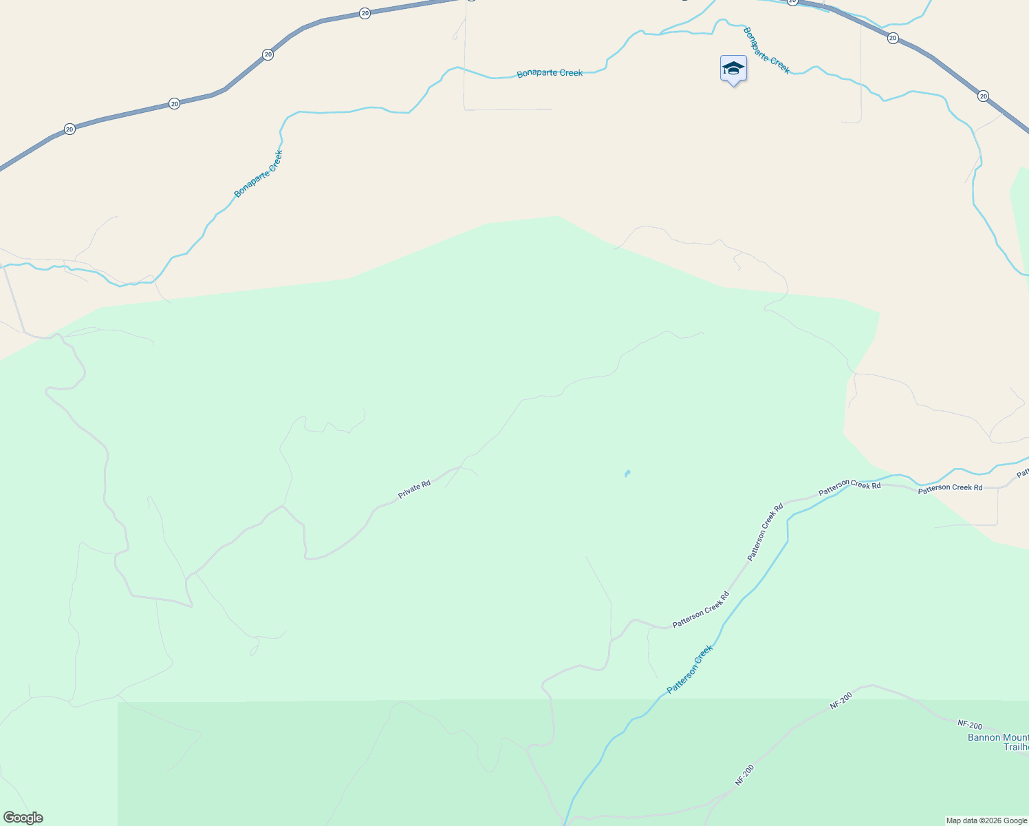 map of restaurants, bars, coffee shops, grocery stores, and more near Private Road in Tonasket