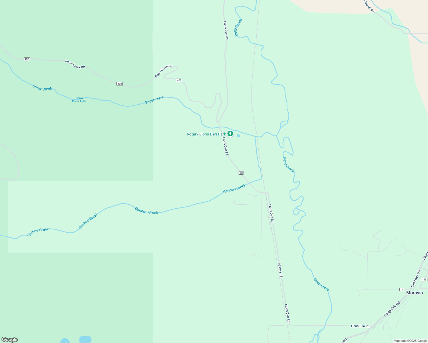 map of restaurants, bars, coffee shops, grocery stores, and more near West Side Road in Bonners Ferry