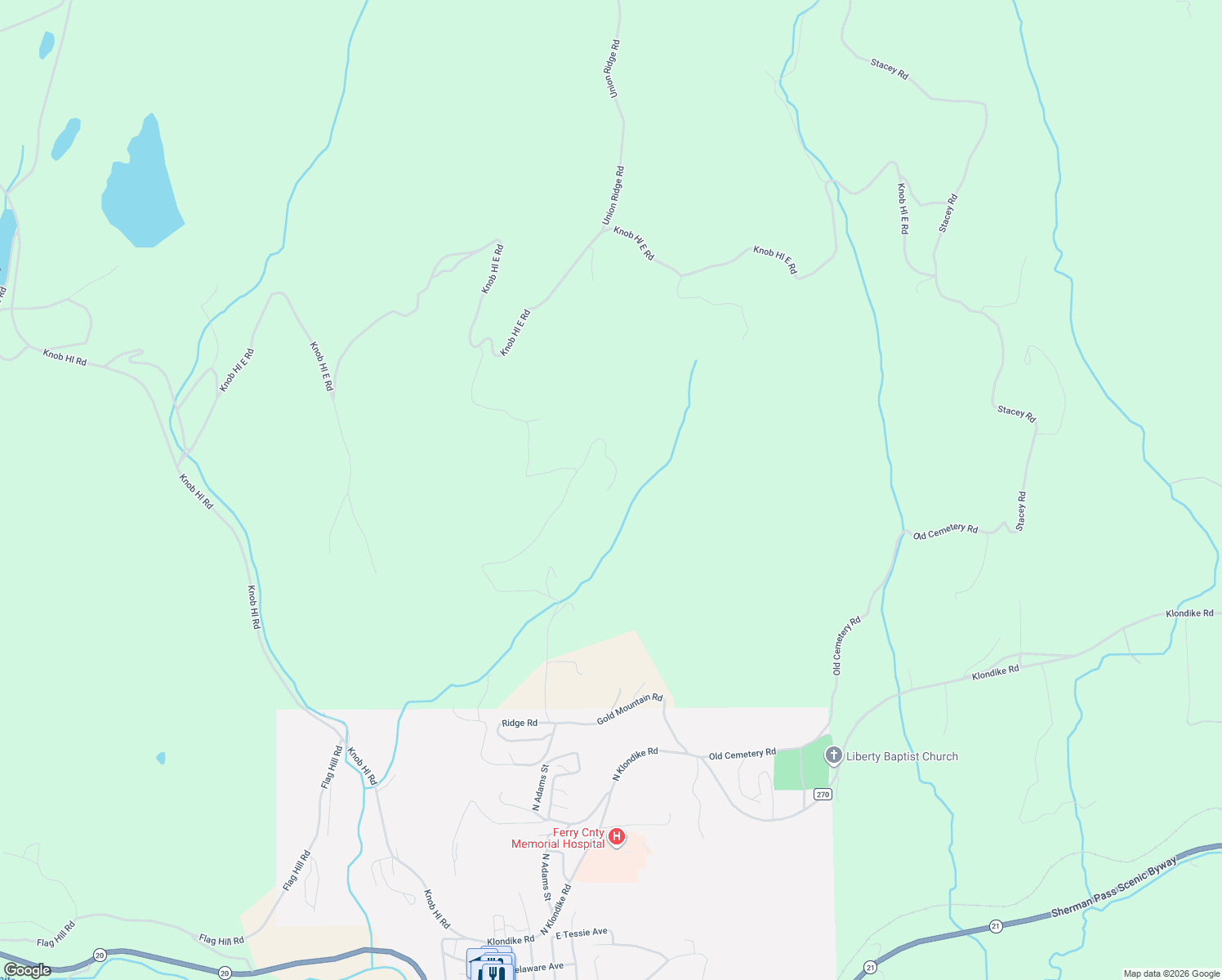 map of restaurants, bars, coffee shops, grocery stores, and more near 132 Gold Mountain Road in Republic