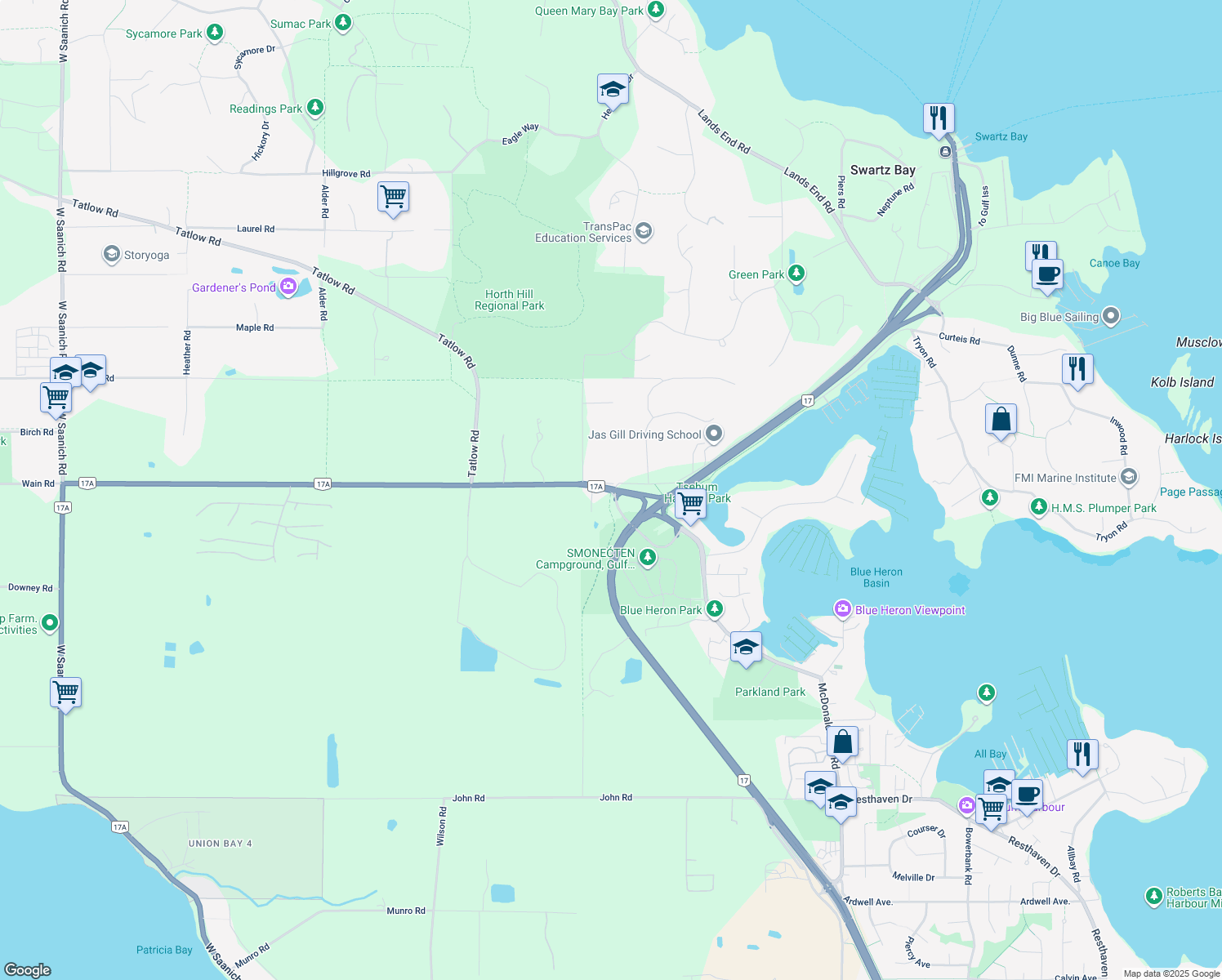1690 Wain Road, North Saanich BC Walk Score