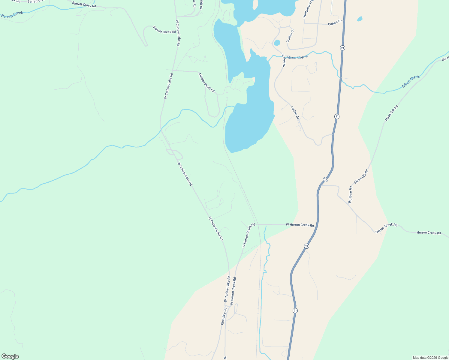 map of restaurants, bars, coffee shops, grocery stores, and more near 154 West Curlew Lake Road in Republic