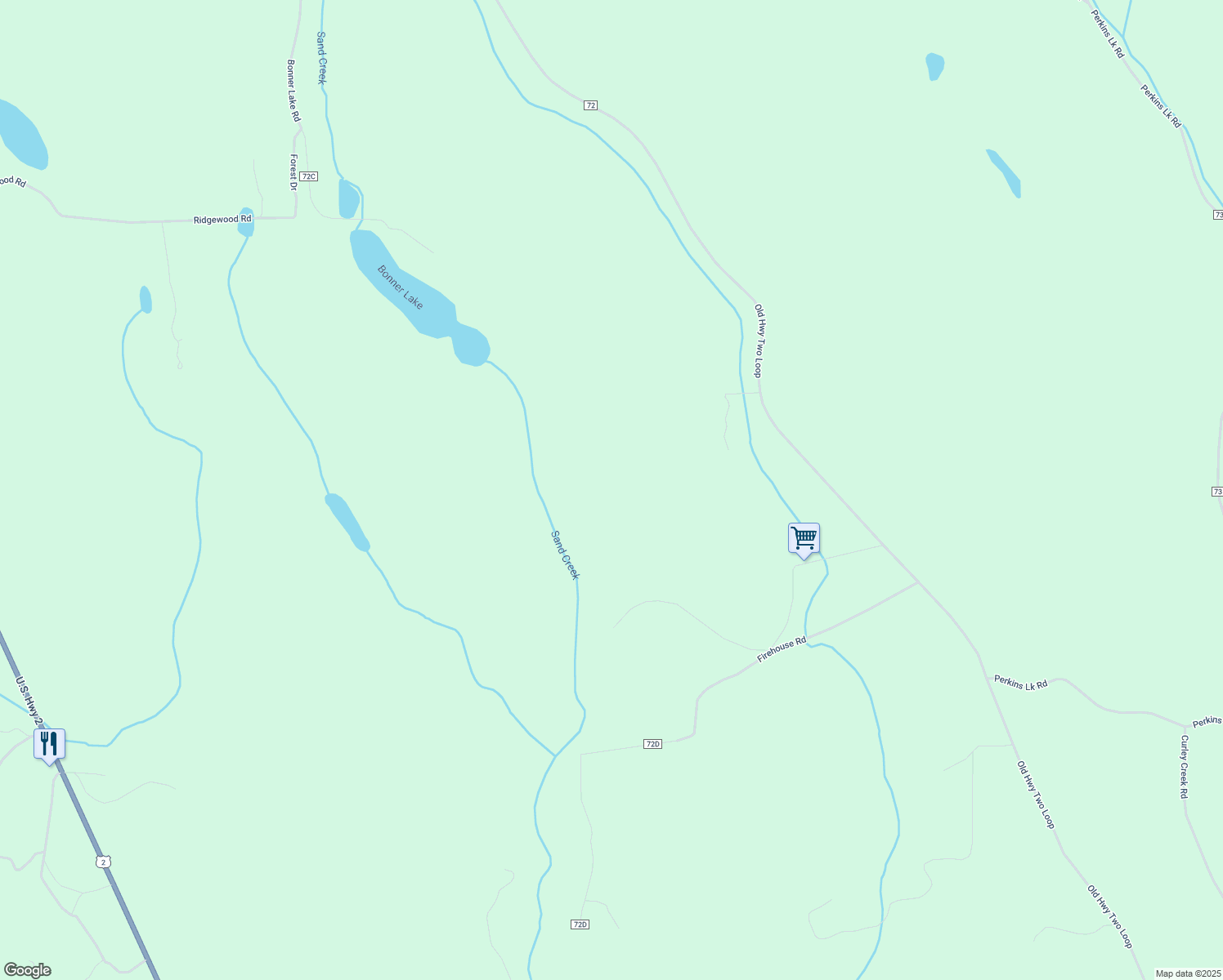 map of restaurants, bars, coffee shops, grocery stores, and more near in Moyie Springs