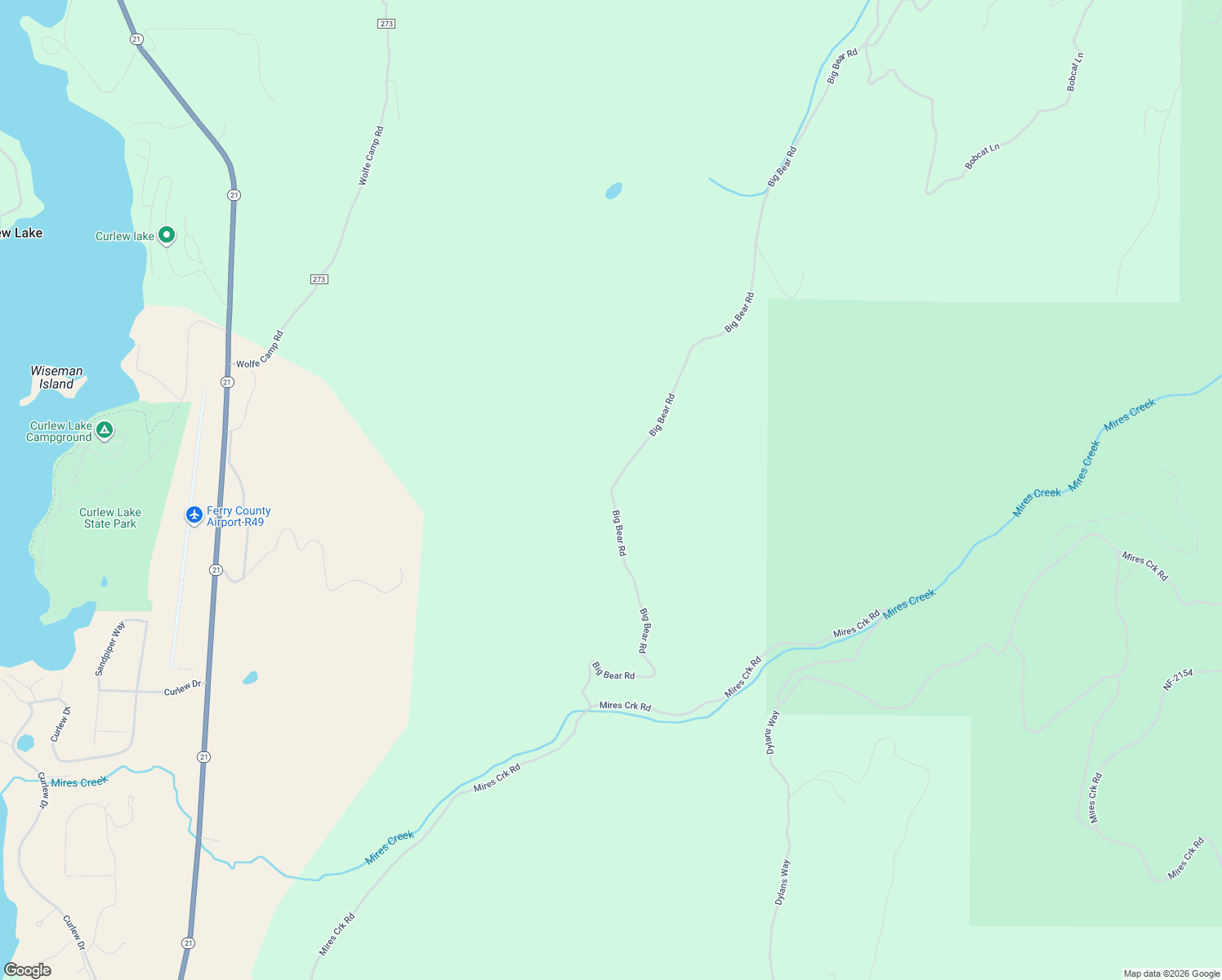 map of restaurants, bars, coffee shops, grocery stores, and more near Big Bear Road in Republic