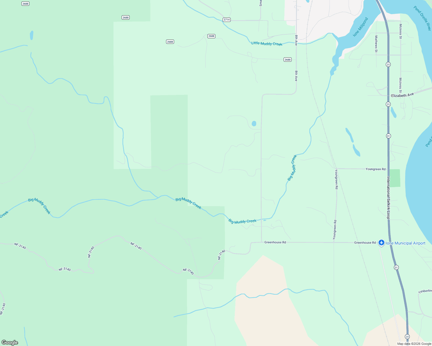 map of restaurants, bars, coffee shops, grocery stores, and more near 302 Schlegel Ranch Road in Ione