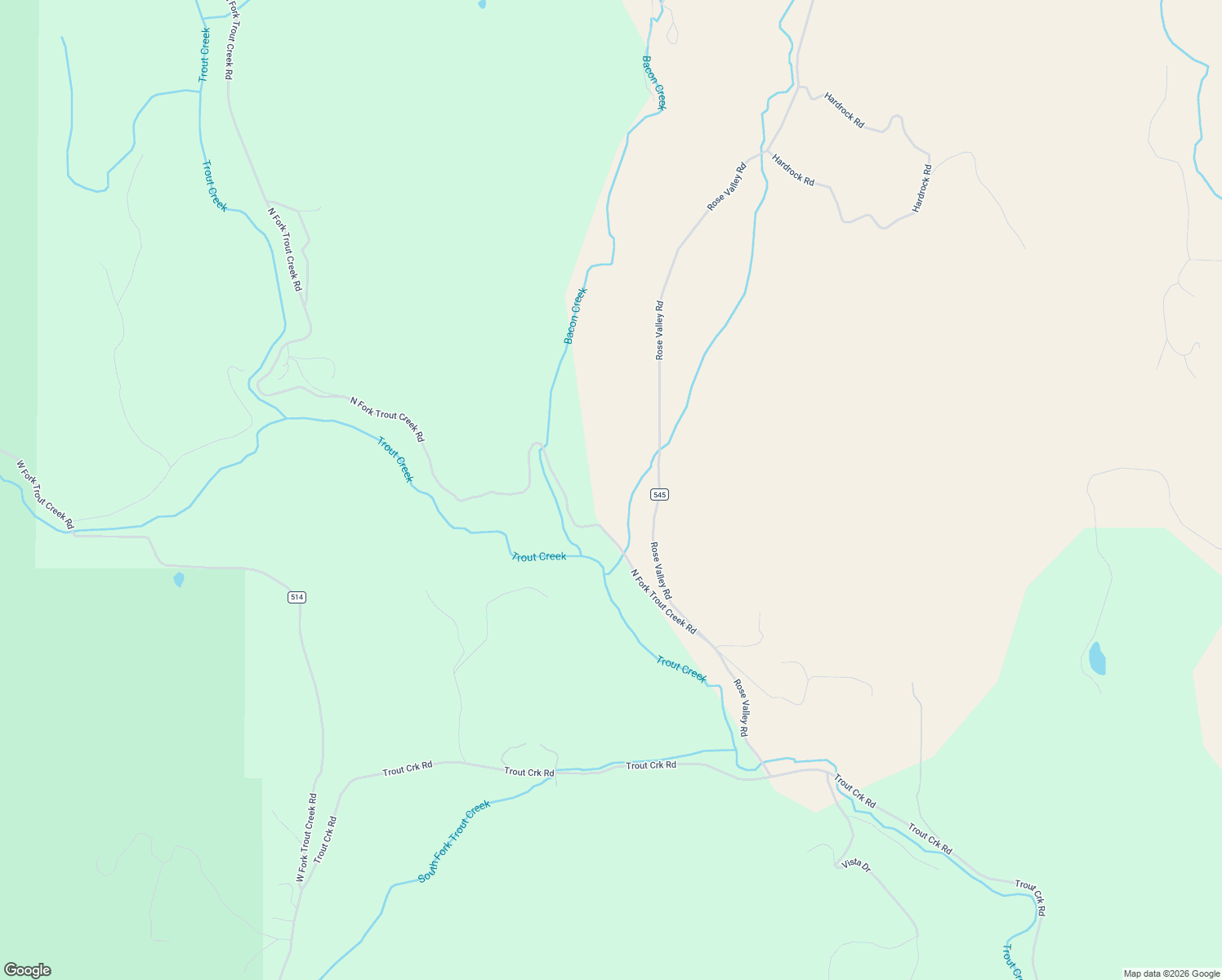 map of restaurants, bars, coffee shops, grocery stores, and more near County Highway 545 in Republic