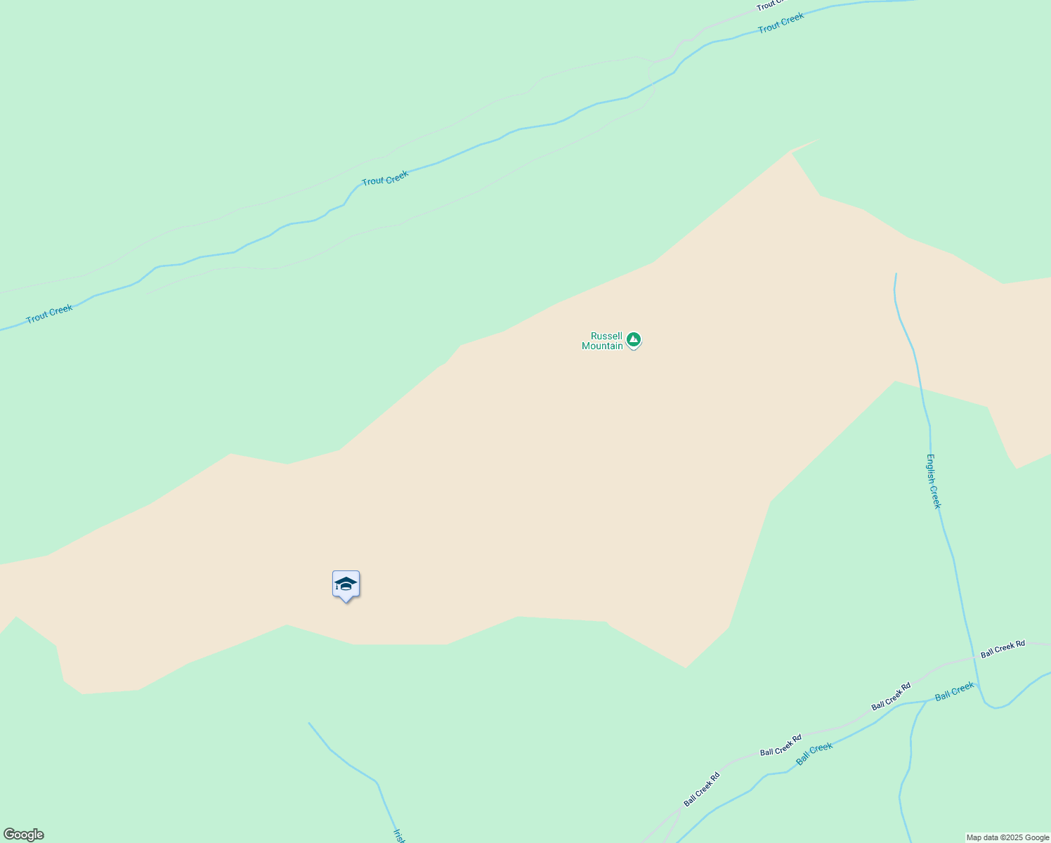 map of restaurants, bars, coffee shops, grocery stores, and more near Trout Creek Road in Bonners Ferry