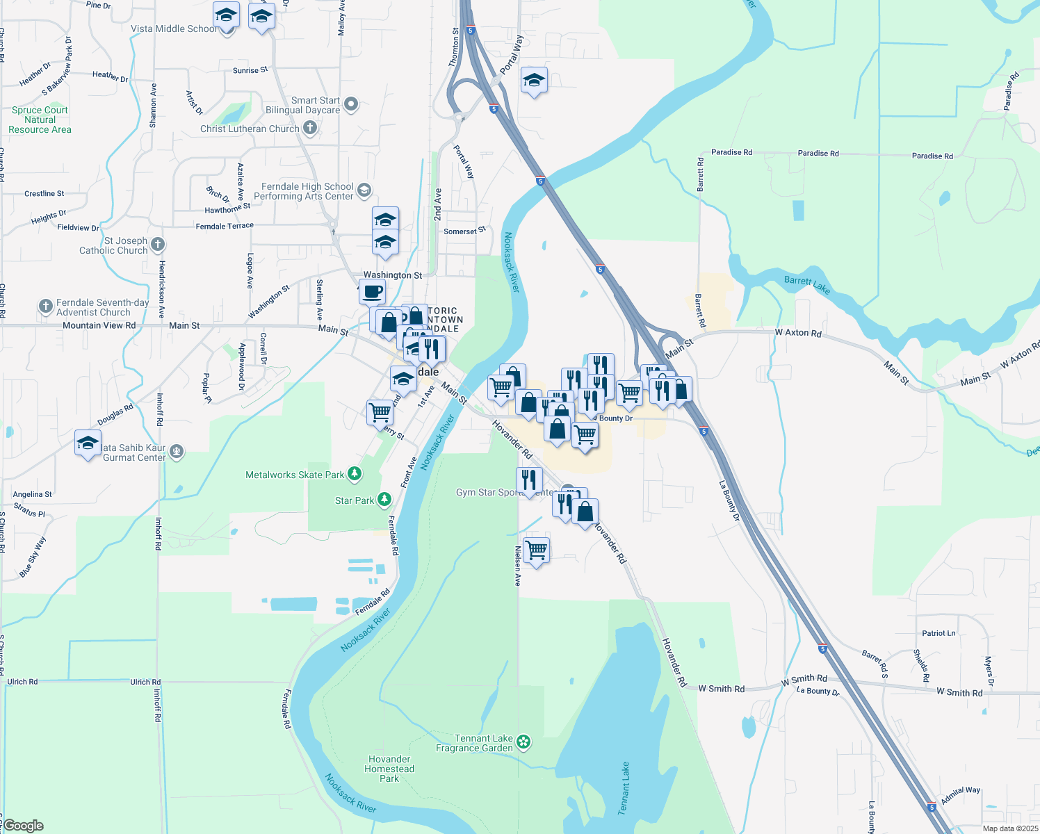 Main Street, Ferndale WA Walk Score