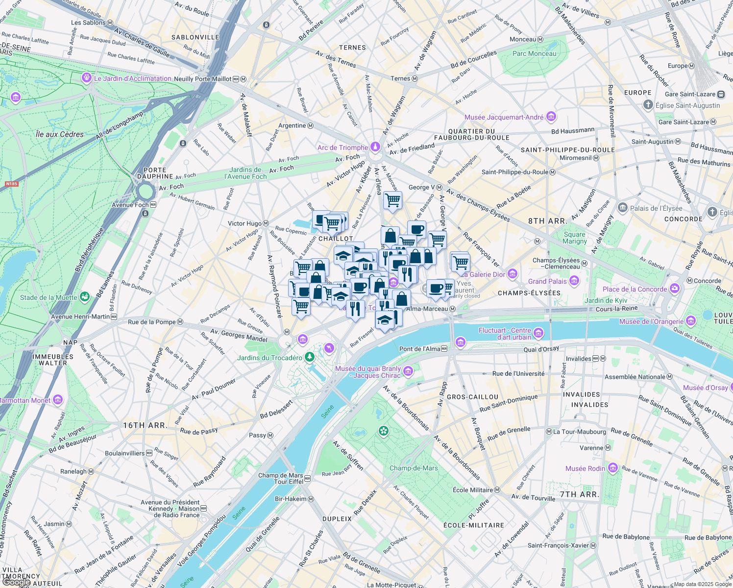 11 Avenue d'Iéna, Paris IdF Walk Score