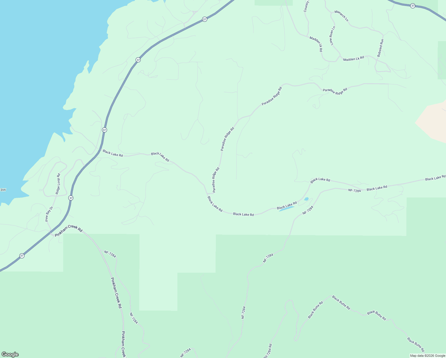 map of restaurants, bars, coffee shops, grocery stores, and more near 210 Paradise Ridge Road in Rexford