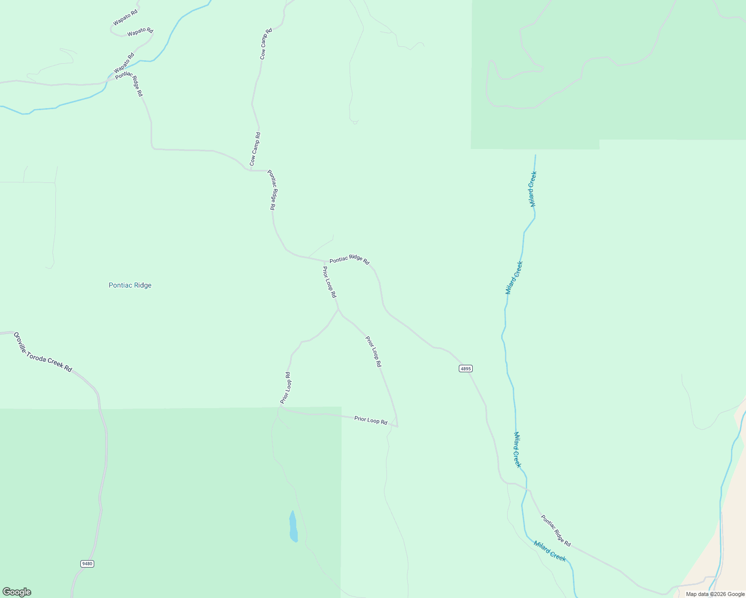map of restaurants, bars, coffee shops, grocery stores, and more near 399 Pontiac Ridge Road in Oroville