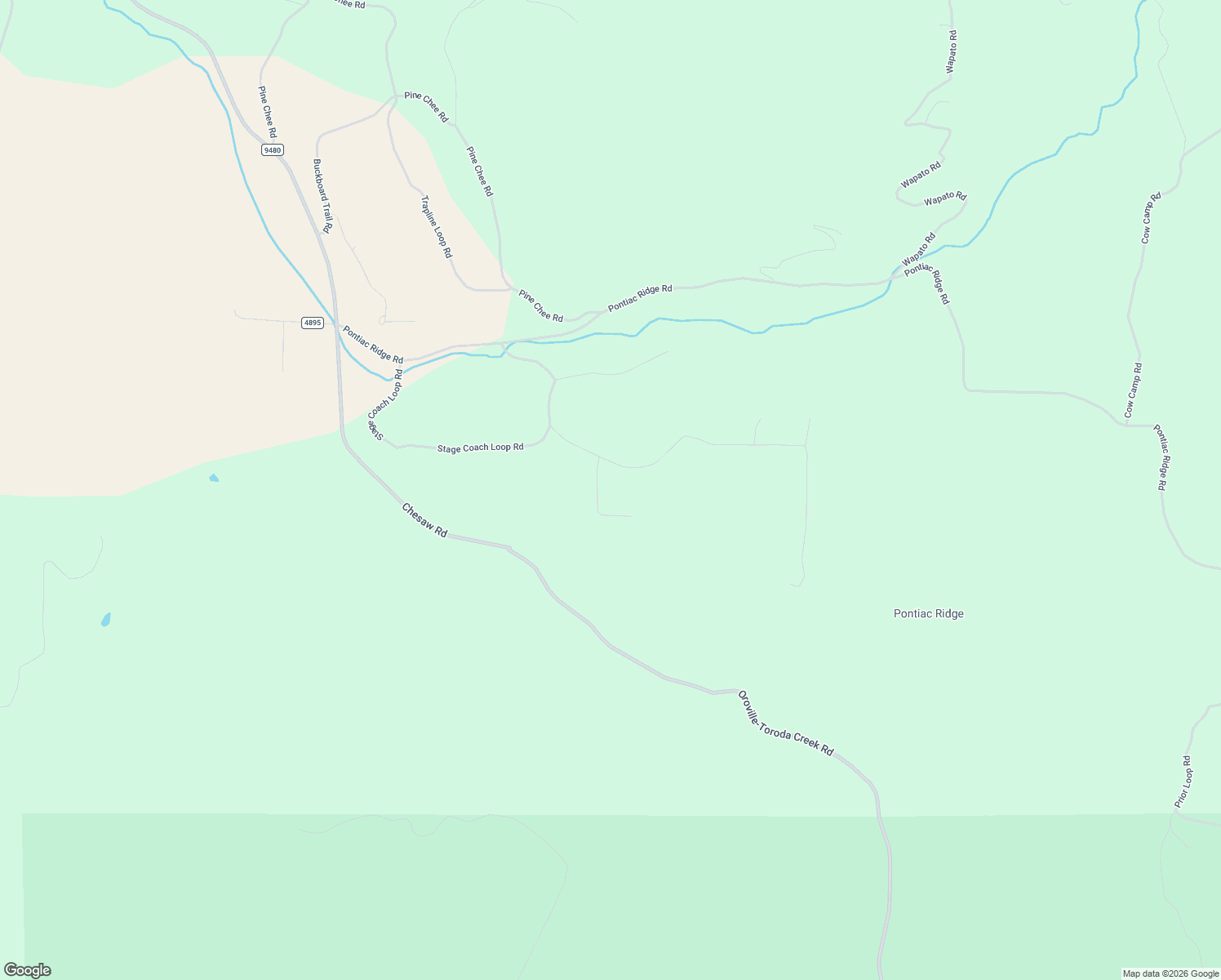 map of restaurants, bars, coffee shops, grocery stores, and more near 13 Miners Ridge Road in Oroville