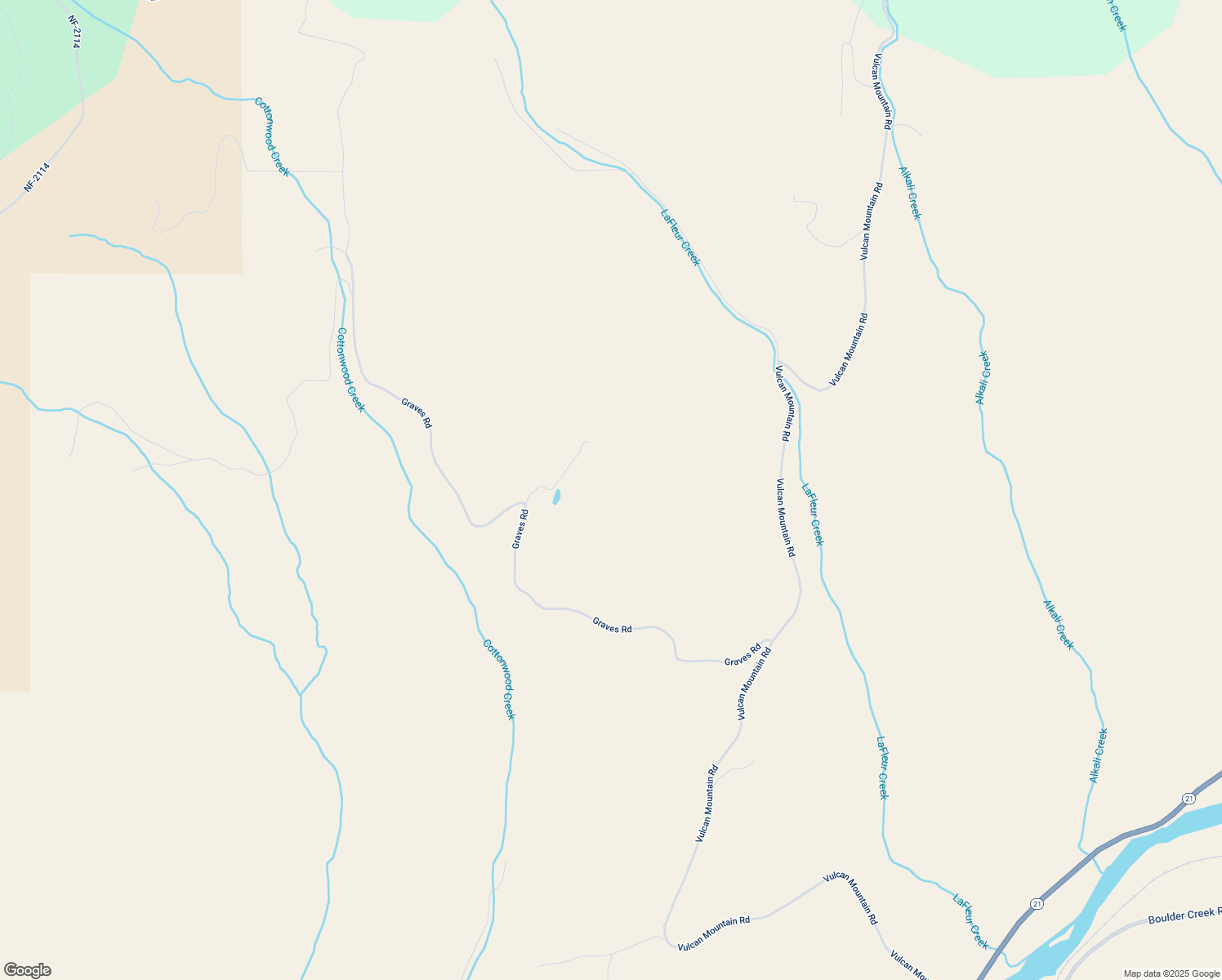 map of restaurants, bars, coffee shops, grocery stores, and more near Groves Road in Curlew