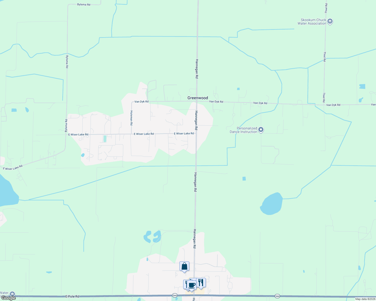 map of restaurants, bars, coffee shops, grocery stores, and more near 871 E Wiser Lake Rd in Lynden