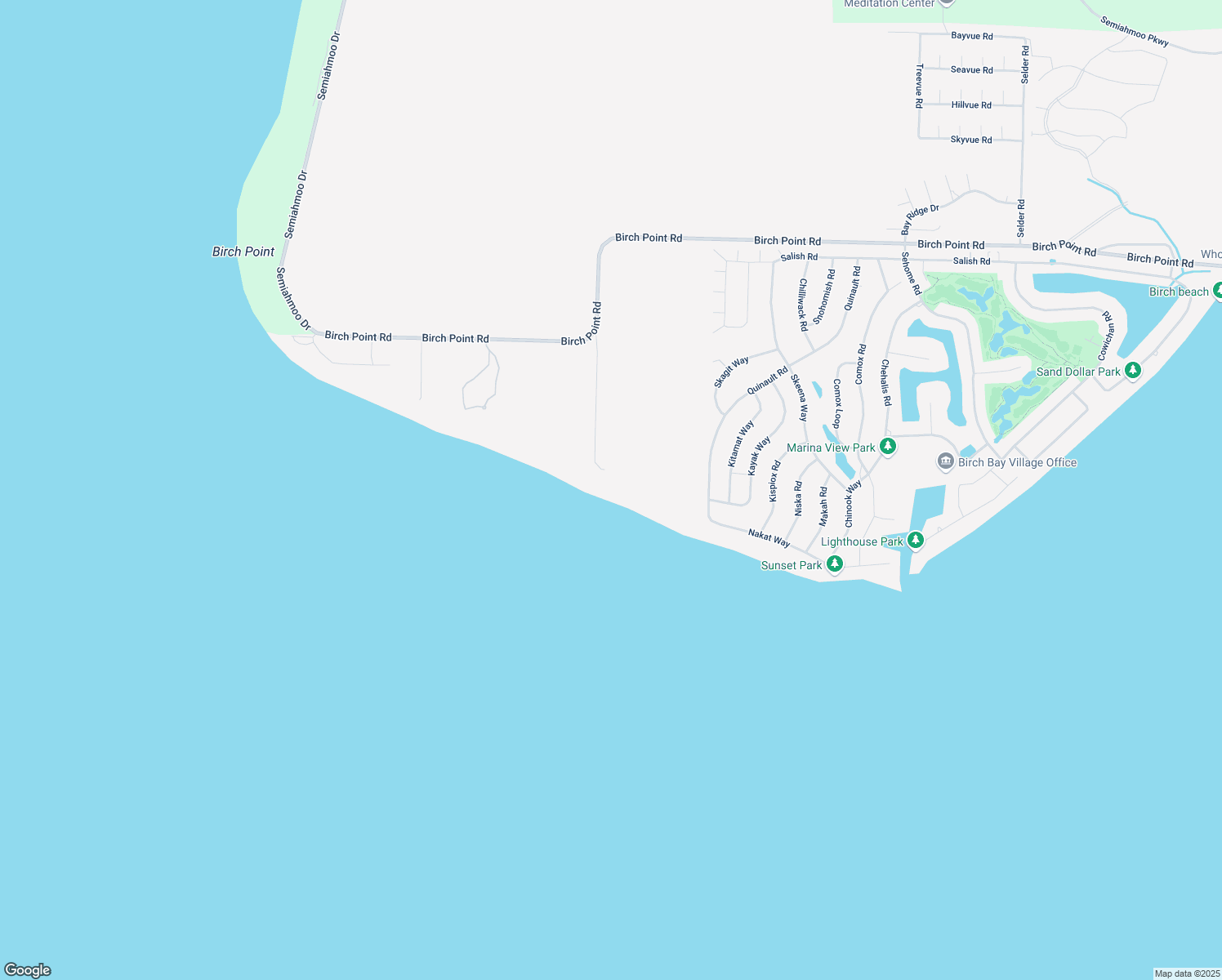 map of restaurants, bars, coffee shops, grocery stores, and more near 5931 Birch Point Road in Blaine