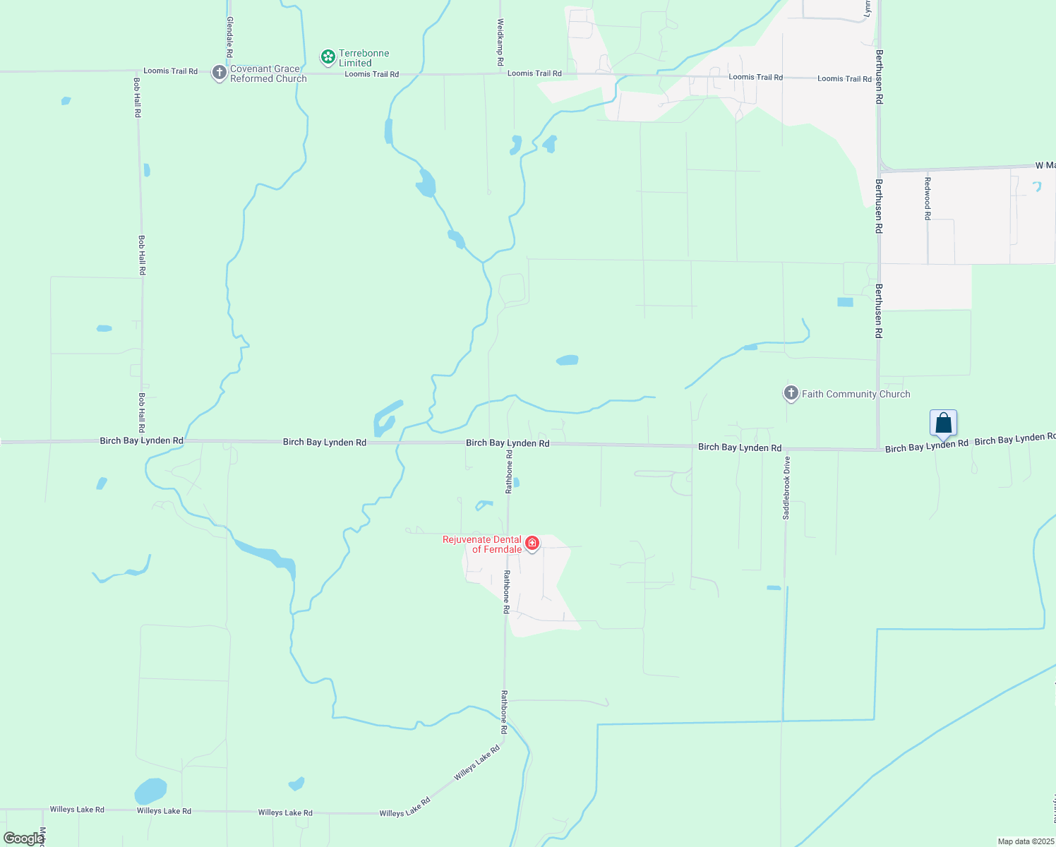 map of restaurants, bars, coffee shops, grocery stores, and more near 866 Birch Bay-Lynden Rd in Lynden
