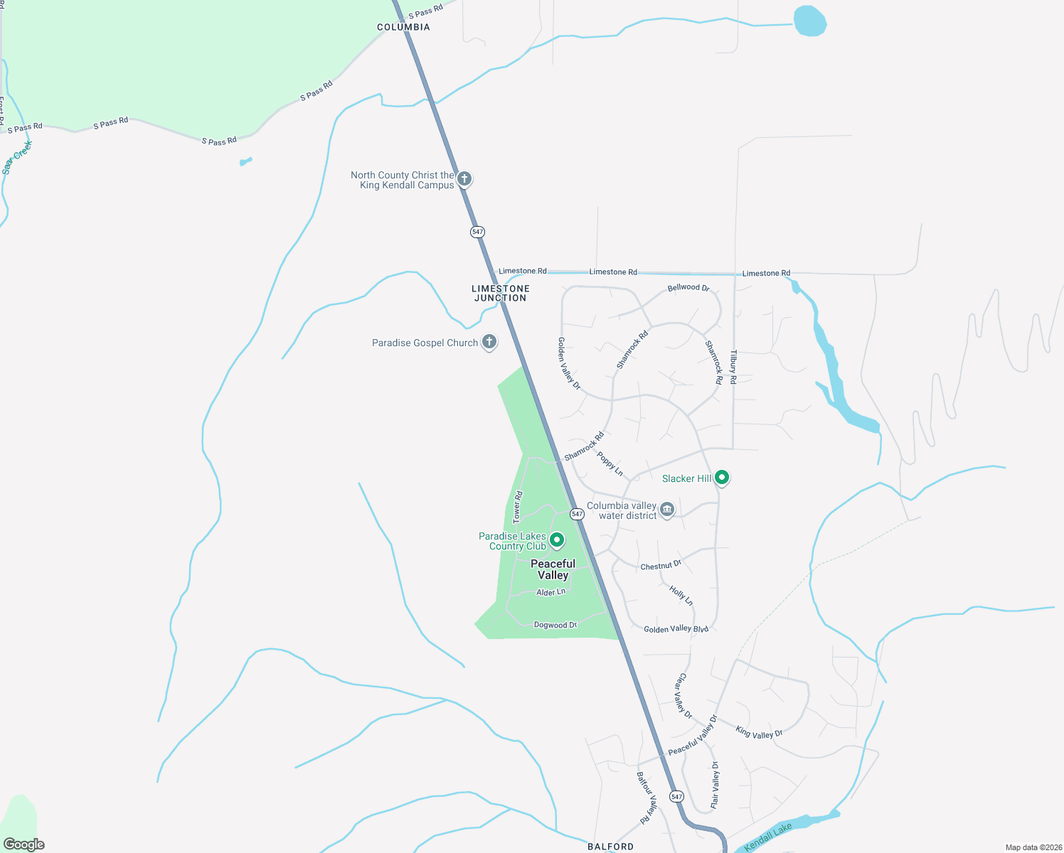 map of restaurants, bars, coffee shops, grocery stores, and more near 3007 Tower Road in Sumas