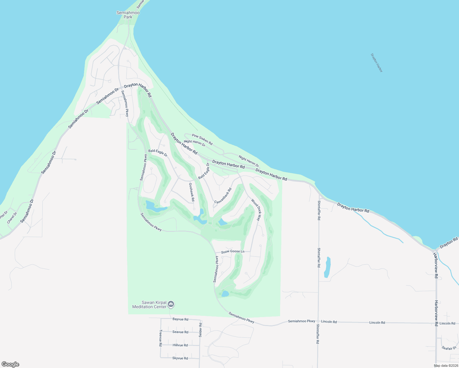 map of restaurants, bars, coffee shops, grocery stores, and more near 5426 Canvasback Road in Blaine