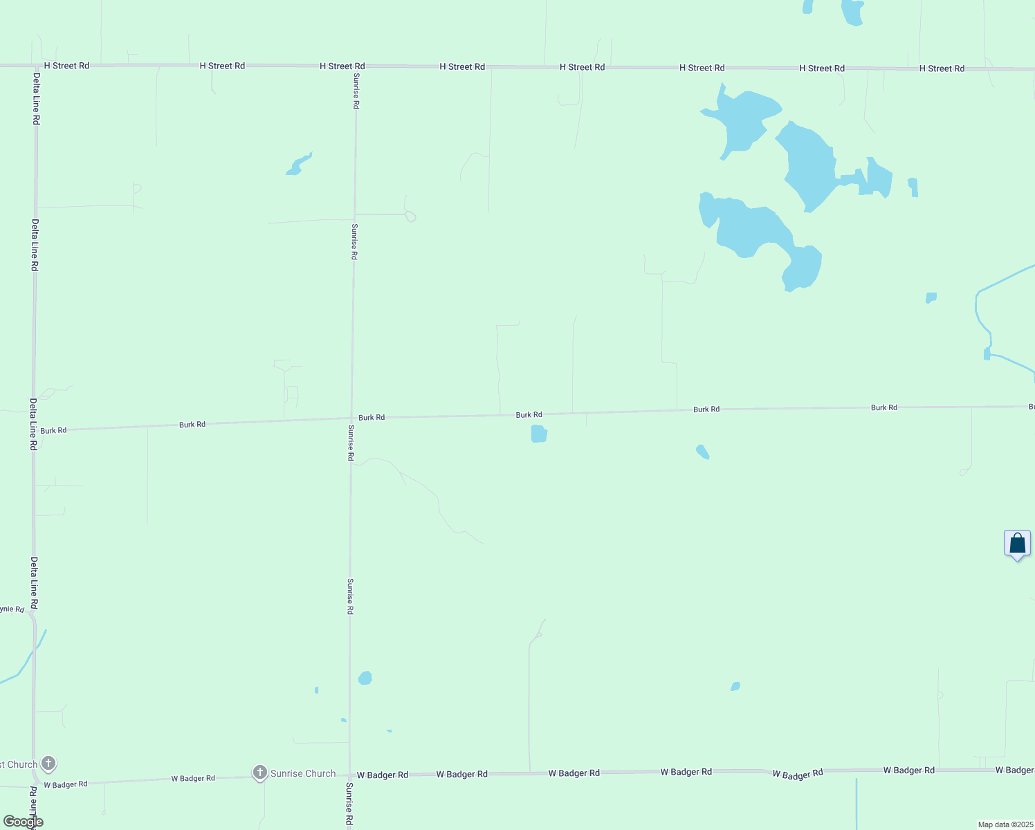map of restaurants, bars, coffee shops, grocery stores, and more near 1842 Burk Road in Blaine