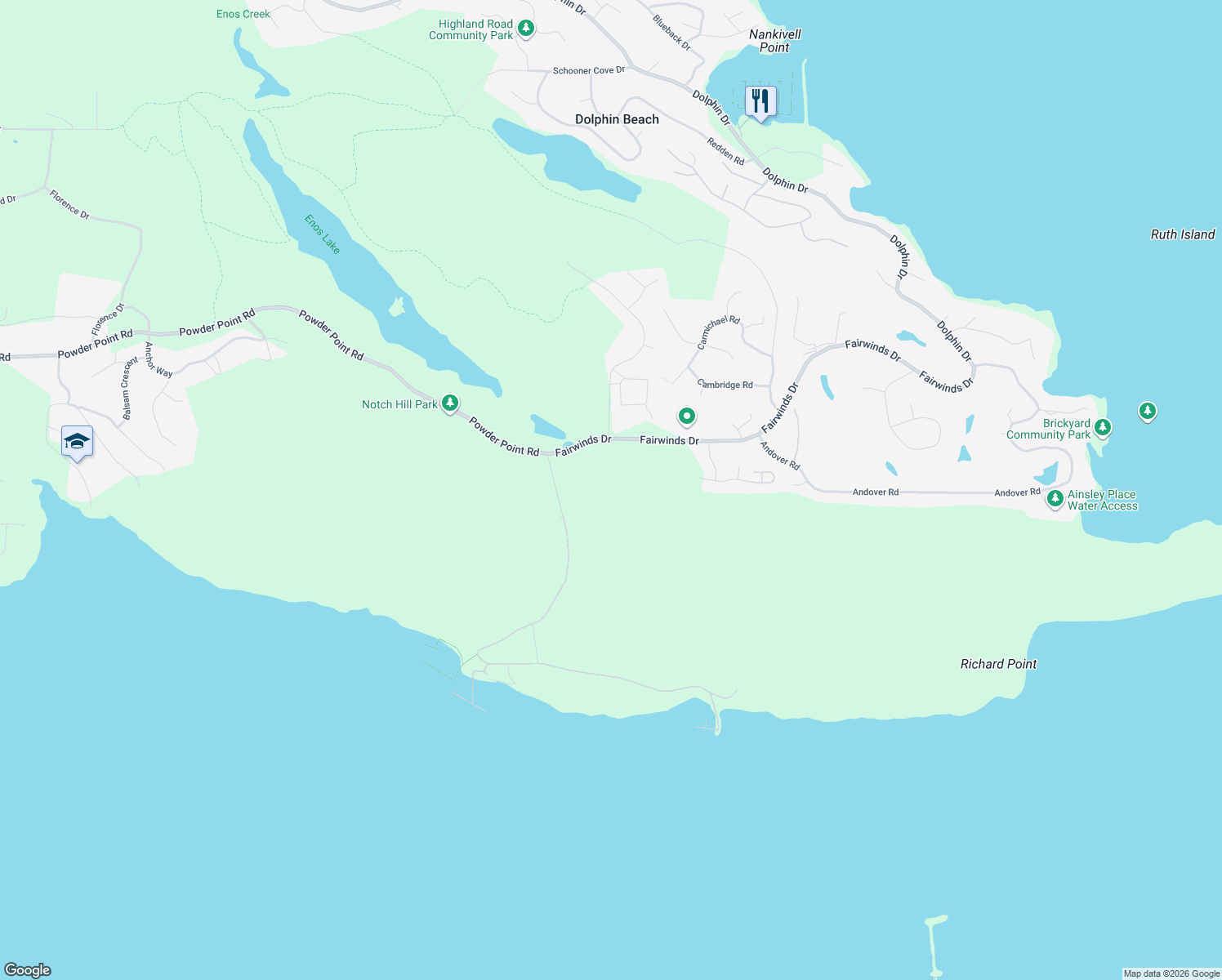 map of restaurants, bars, coffee shops, grocery stores, and more near 3500 Fairwinds Drive in Nanoose Bay