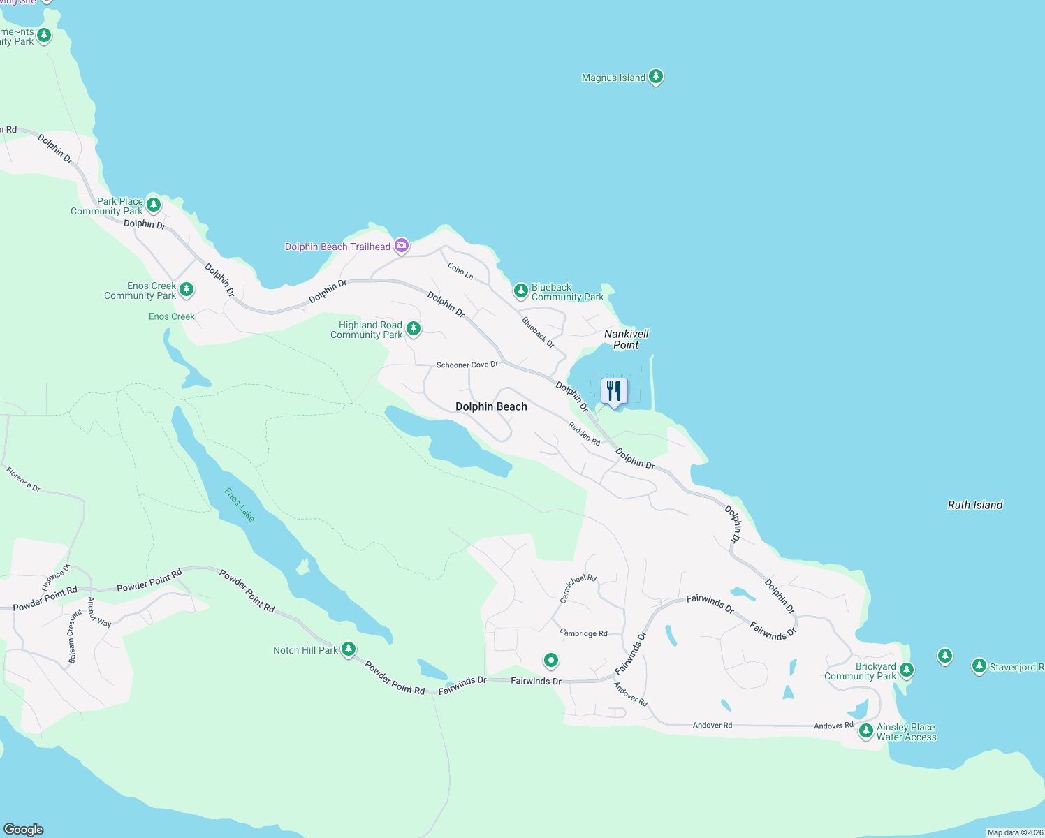 map of restaurants, bars, coffee shops, grocery stores, and more near 2081 Rolston Place in Nanoose Bay