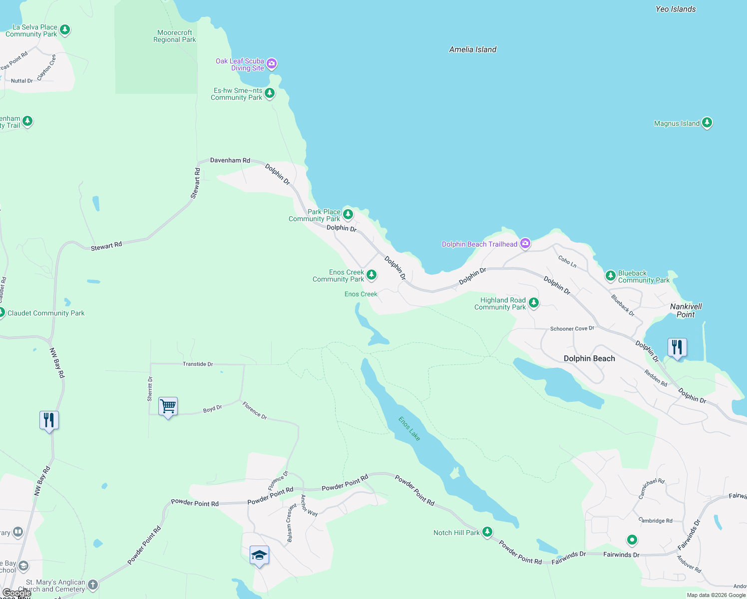 map of restaurants, bars, coffee shops, grocery stores, and more near 1973 Harlequin Crescent in Nanoose Bay