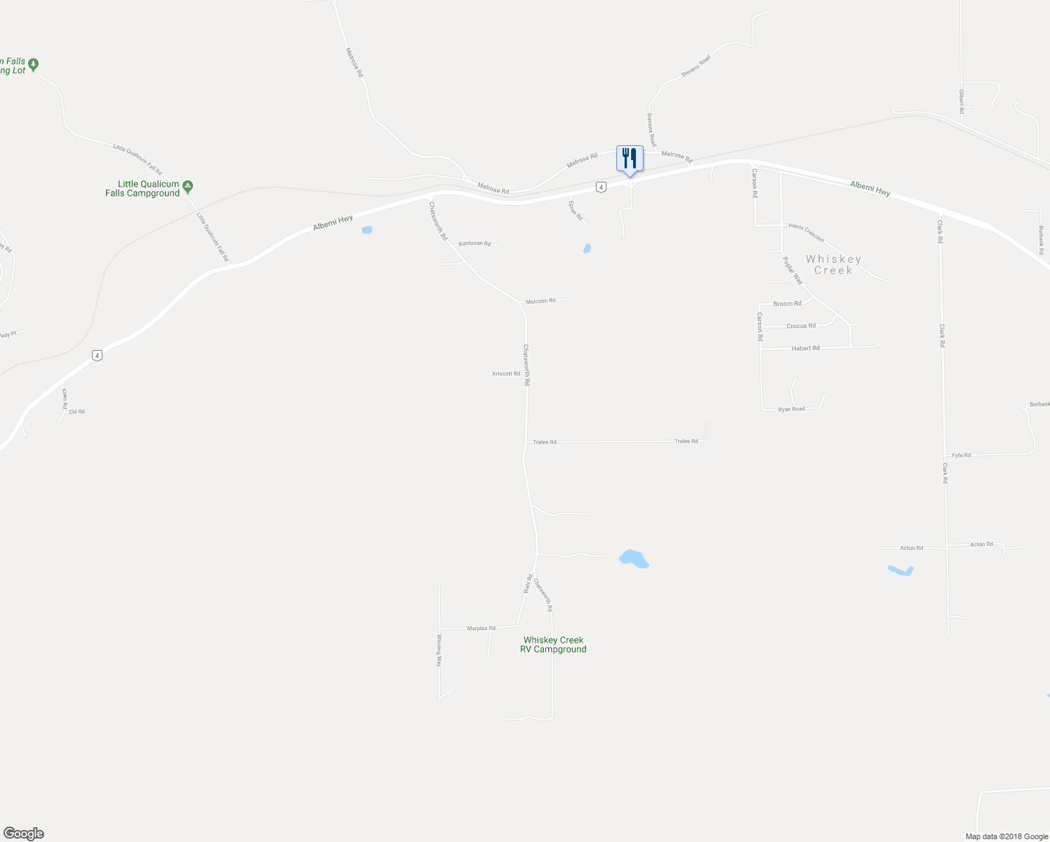 map of restaurants, bars, coffee shops, grocery stores, and more near 1035 Chatsworth Road in Qualicum Beach