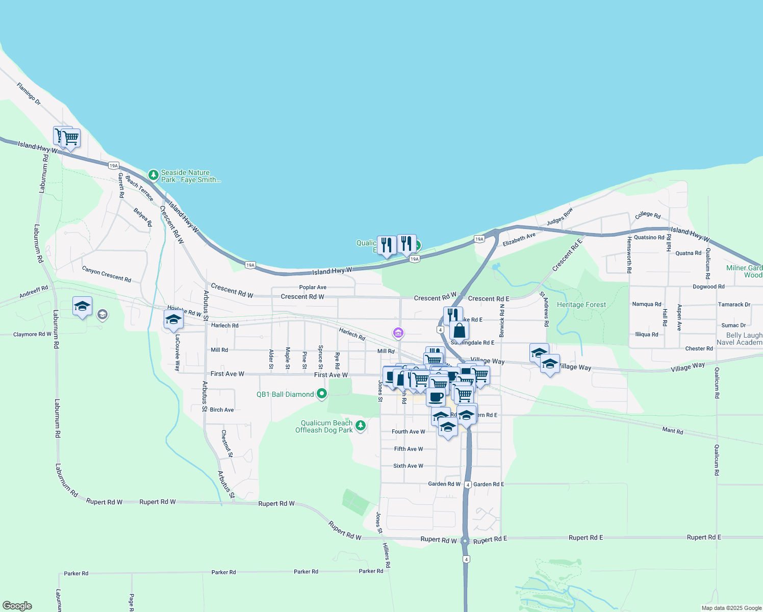 228 Crescent Road West, Qualicum Beach BC Walk Score