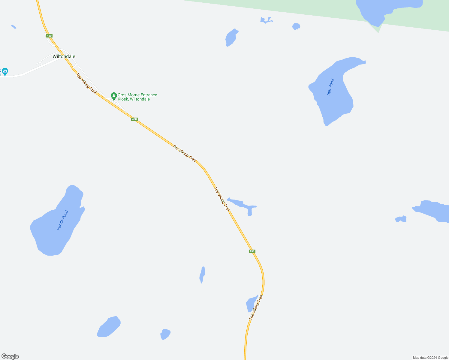 map of restaurants, bars, coffee shops, grocery stores, and more near Viking Trail in Rocky Harbour