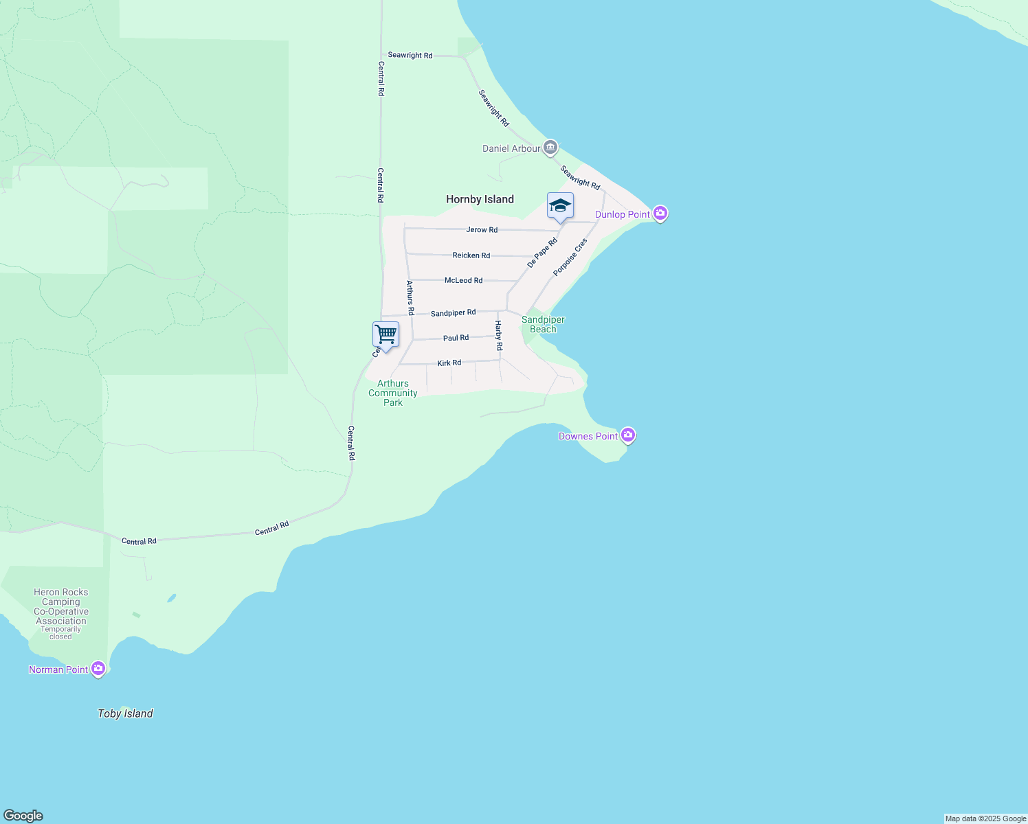 Downes Point Road, Hornby Island BC Walk Score